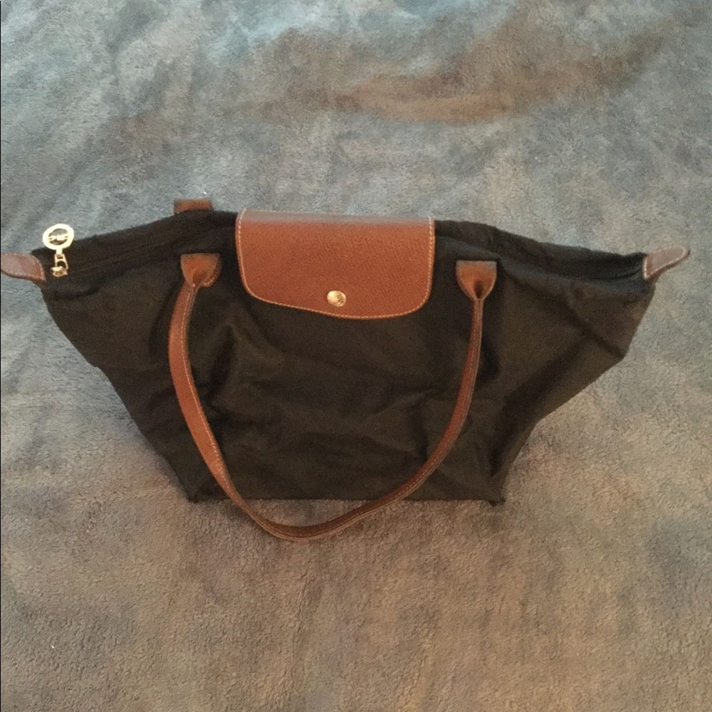 Longchamp Le Pliage Medium Nylon Tote in Black